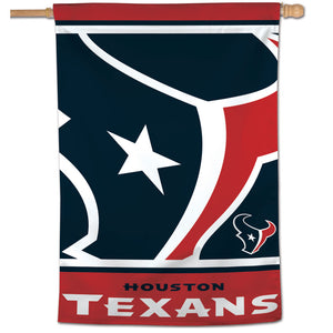 Houston Texans Mega Logo Vertical Flag - 28"x40"                                                                           