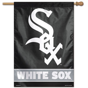Chicago White Sox Wordmark Vertical Flag - 28"x40"