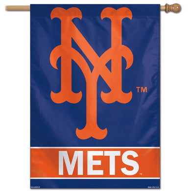 New York Mets Wordmark Vertical Flag - 28