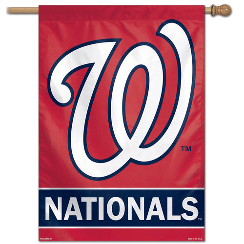 Washington Nationals Wordmark  Vertical Flag - 28