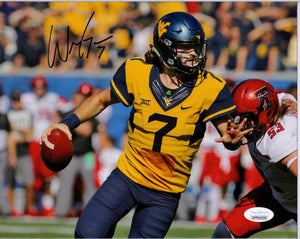 will grier autograph, will grier signature, will grier west virginia mountaineers 