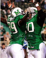 marshall football, mario harvey autograph
