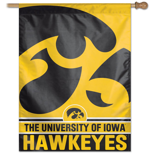 Iowa Hawkeyes Vertical Flag - 27