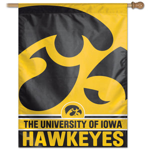 Iowa Hawkeyes Vertical Flag - 27" X 37"
