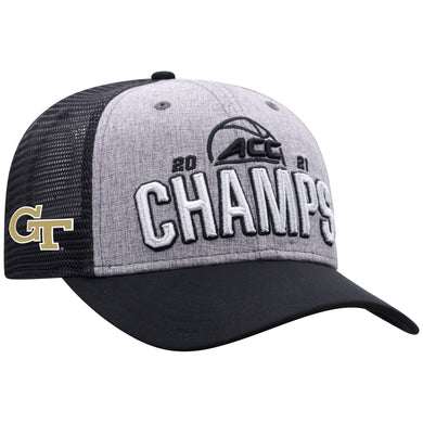 Georgia Tech Yellow Jackets 2021 ACC Basketball Tournament Champions Locker Room Hat