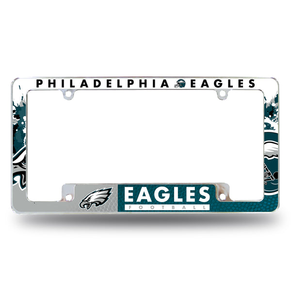 Philadelphia Eagles Chrome All Over License Plate Frame