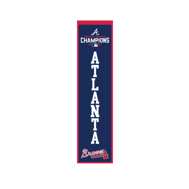 Atlanta Braves MLB 2021 World Series Champions Metal Distressed Bottle