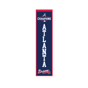 Atlanta Braves 2021 World Series Champions Heritage Banner - 8"x32"
