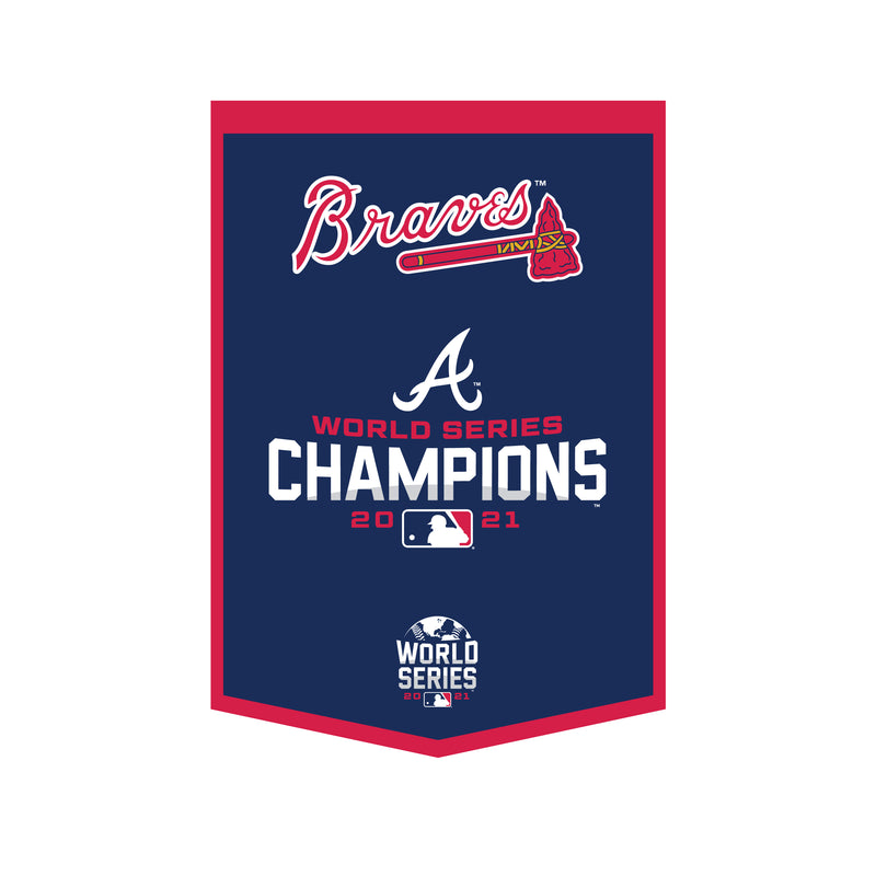 Atlanta Braves 2021 World Series Champions Deluxe Flag - 3'x5