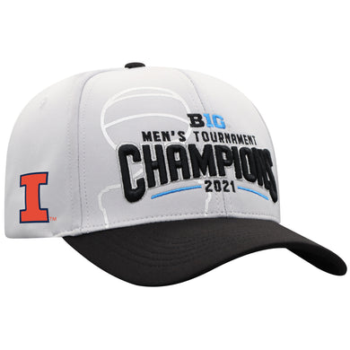 Illinois Fighting Illini 2021 BIG10 Basketball Tournament Champions Locker Room Hat
