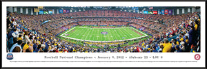 Football memorabilia Alabama Crimson Tide framed 2012 BCS panorama from Sports Fanz