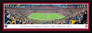 NCAA memorabilia Alabama Crimson Tide framed crimson matte 2012 BCS panorama from Sports Fanz