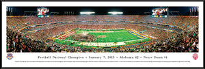 Football memorabilia Alabama Crimson Tide framed 2013 BCS panorama from Sports Fanz