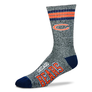 Chicago Bears - Marbled 4 Stripe Deuce Socks