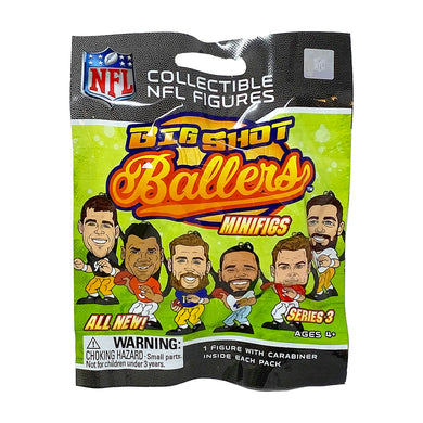 NFL Series 3 Big Shot Ballers MiniFigs Collectors 4 Pack Bundle