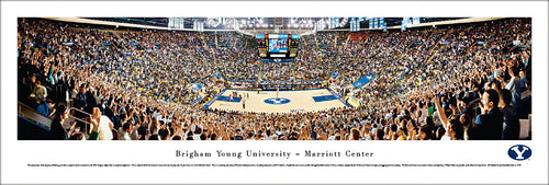 BYU Cougars Basketball Marriott Center Panoramic Picture