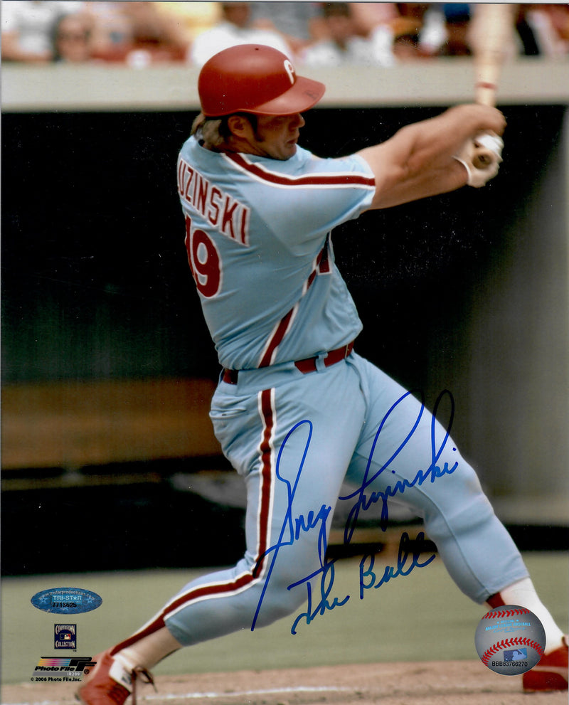 Greg Luzinski The Bull Autographed Baseball