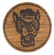 NC State Wolfpack Maple Coaster Set