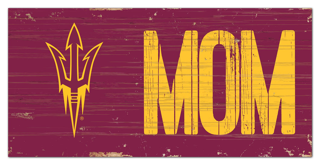 Arizona State Sun Devils Mom Wood Sign - 6