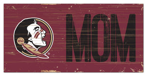 Florida State Seminoles Mom Wood Sign - 6"x12"