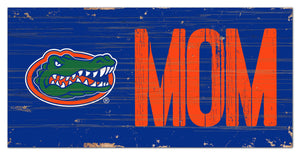 Florida Gators Mom Wood Sign - 6"x12"