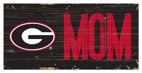 Georgia Bulldogs Mom Wood Sign - 6