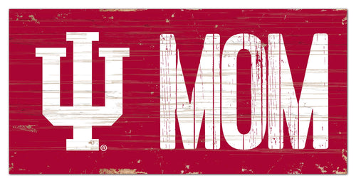 Indiana Hoosiers Mom Wood Sign - 6