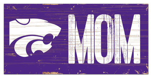 Kansas State Wildcats Mom Wood Sign - 6