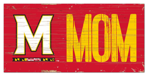 Maryland Terrapins Mom Wood Sign - 6