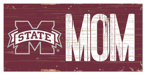Mississippi State Bulldogs Mom Wood Sign - 6