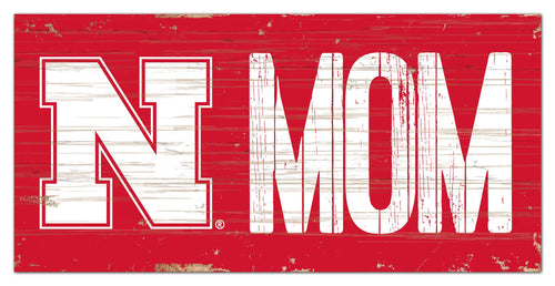 Nebraska Cornhuskers Mom Wood Sign - 6