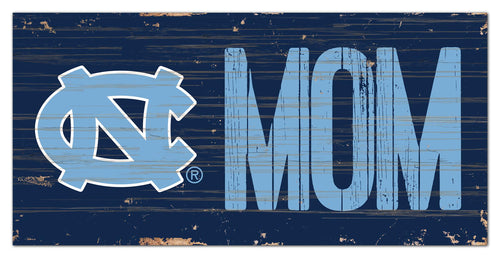 North Carolina Tar Heels Mom Wood Sign - 6