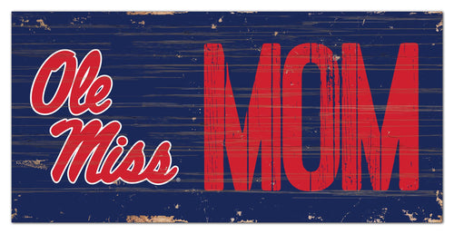 Ole Miss Rebels Mom Wood Sign - 6