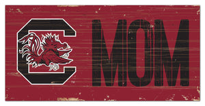 South Carolina Gamecocks Mom Wood Sign - 6"x12"
