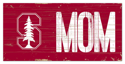 Stanford Cardinal Mom Wood Sign - 6