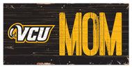 VCU Rams Mom Wood Sign - 6"x12"