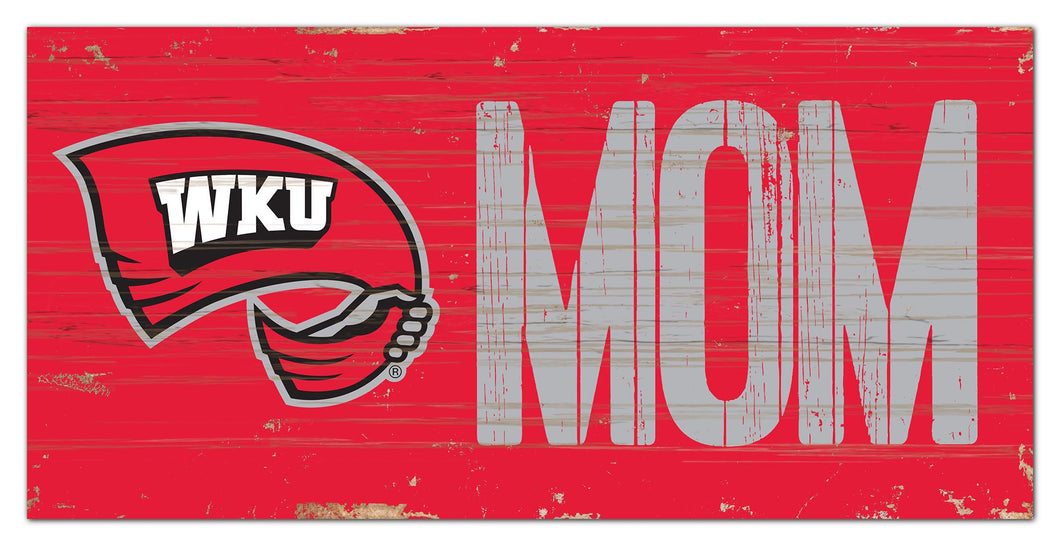 Western Kentucky Hilltoppers Mom Wood Sign - 6