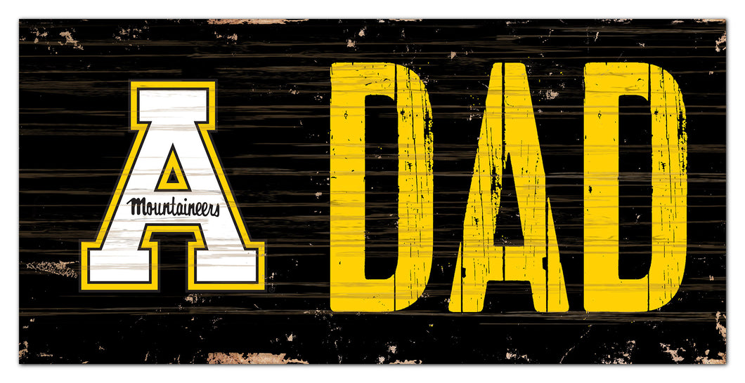 Appalachian State Mountaineers Dad Wood Sign - 6