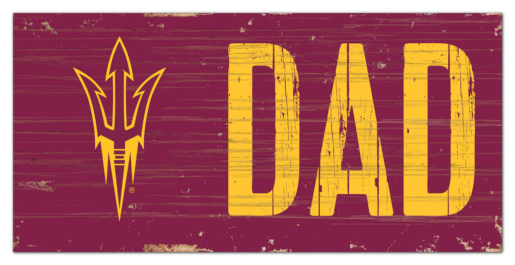 Arizona State Sun Devils Dad Wood Sign - 6