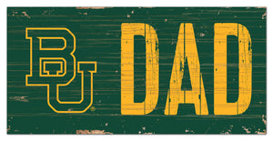 Baylor Bears Dad Wood Sign - 6"x12"