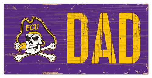 ECU Pirates Dad Wood Sign - 6