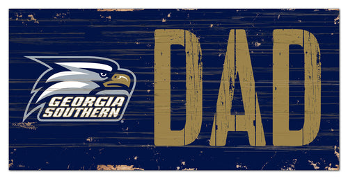 Georgia Southern Eagles Dad Wood Sign - 6