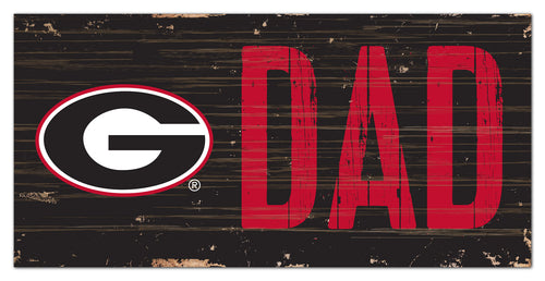 Georgia Bulldogs Dad Wood Sign - 6