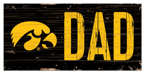 Iowa Hawkeyes Dad Wood Sign - 6