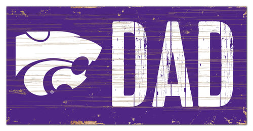 Kansas State Wildcats Dad Wood Sign - 6