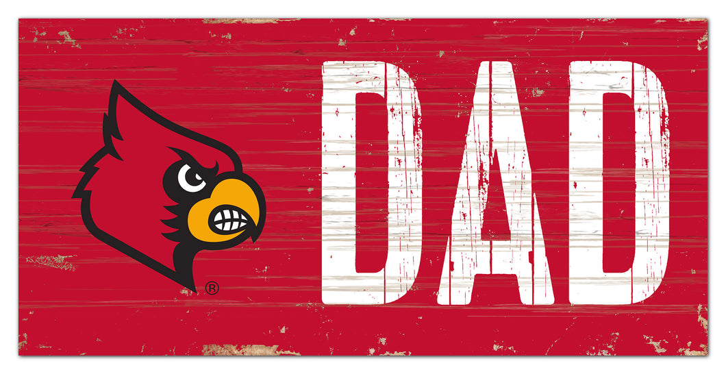 Louisville Cardinals Dad Wood Sign - 6