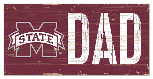 Mississippi State Bulldogs Dad Wood Sign - 6