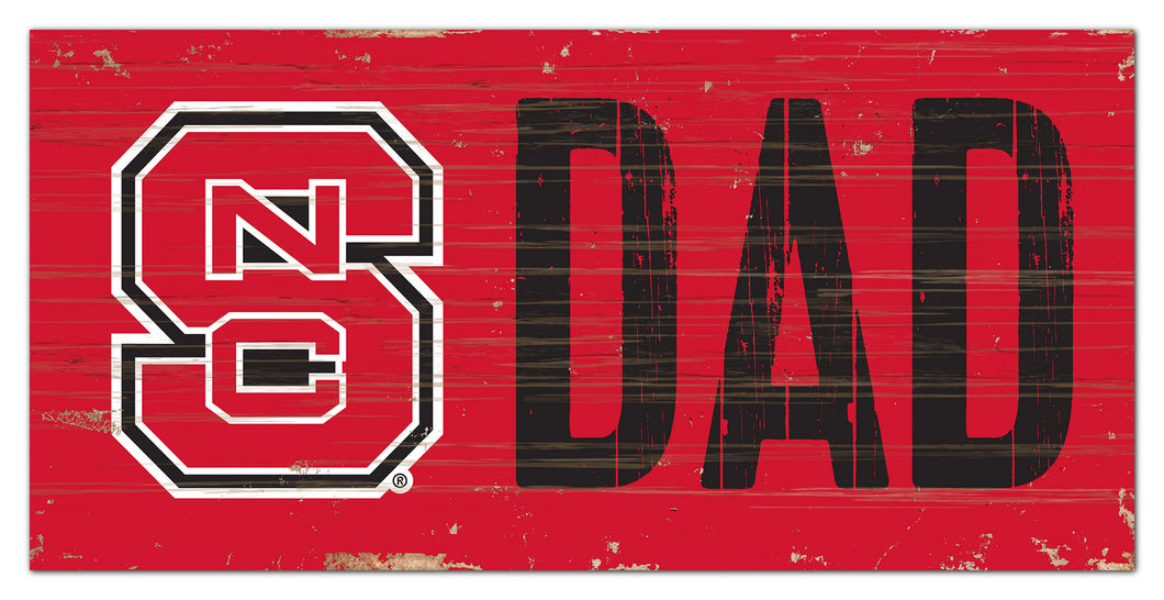 NC State Wolfpack Dad Wood Sign - 6