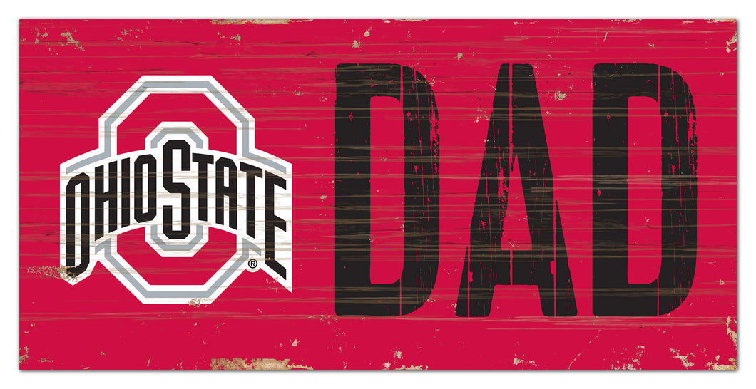 Ohio State Buckeyes Dad Wood Sign - 6