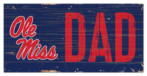 Ole Miss Rebels Dad Wood Sign - 6